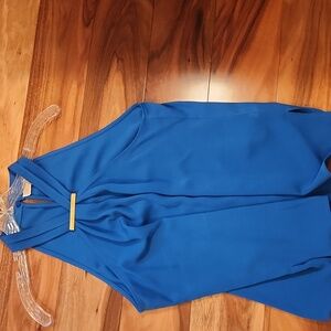 Michael Kors Blue Halter Top